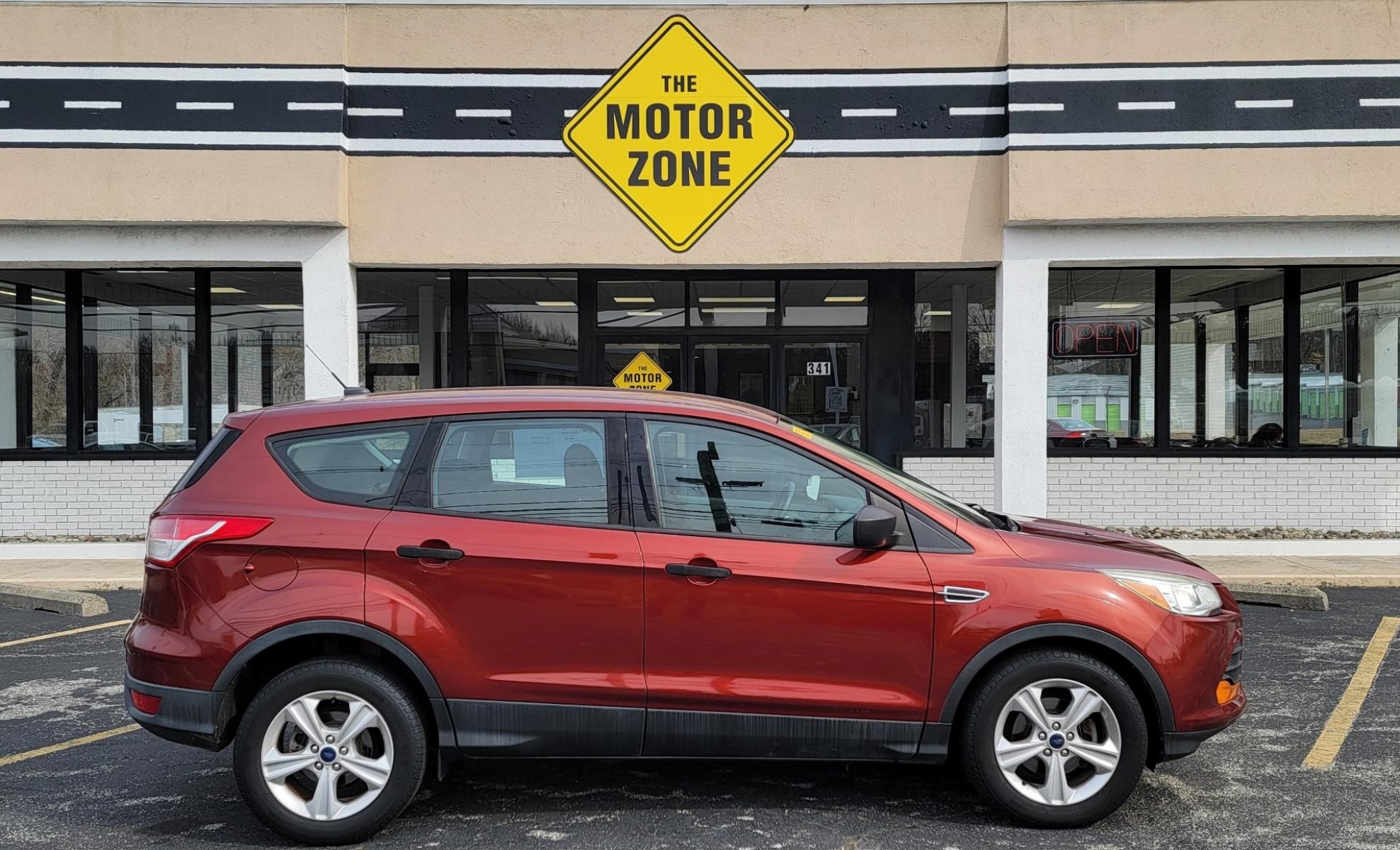 2014 Ruby Red /Black Ford Escape S (1FMCU0F72EU) with an 4-Cyl, 2.5 Liter engine, Automatic transmission, located at 341 N White Horse Pike, Lawnside, NJ, 08045, (856) 262-9500, 39.855621, -75.027451 - INTERIOR Front head room	40 " Rear head room	39 " Front shoulder room	56 " Rear shoulder room	55 " Front hip room	55 " Rear hip room	52 " Front leg room	43.1 " Rear leg room	36.8 " Luggage capacity	34.3 Cu.Ft. Maximum cargo capacity	67.8 Cu.Ft. Standard seating	5 EXTERIOR Length	178.1 " - Photo #2